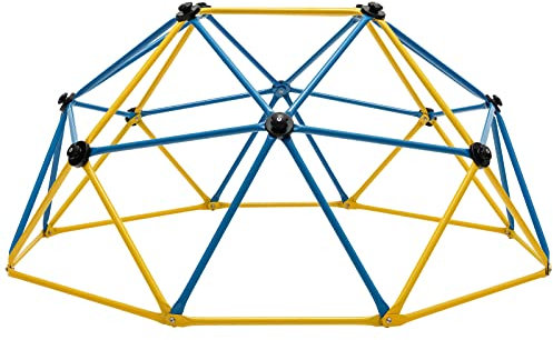 COSTWAY 6FT/10FT Dome Climber, Toddler Climbing Frame Monkey Bar Jungle Gym with Convenient Grip, Indoor Outdoor Play Equipment for Kids 3-10 Years Old