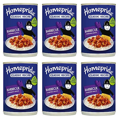 Homepride Barbeque Cooking Sauce, 400 g, Pack of 6