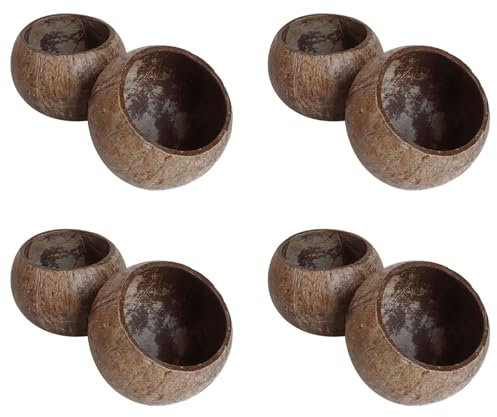 Censous 4X Puede Vela Cuenco de Cáscara de , Cáscara de , Cuenco de Madera de , Cuenco de Decoración Creativa, Cuenco de Almacenamiento