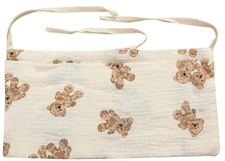 Bolsa organizadora for colgar en la cabecera Bolsa de almacenamiento for colgar junto a la cama Bolsa de almacenamiento for colgar junto a la cama Bolsillos de algodón de doble capa for cochecito Paña