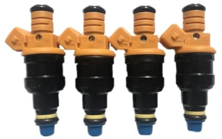 4 neue Kraftstoffeinspritzdüsen, kompatibel mit BMW E23 E24 E28 E30 E32 E34 E36 318i 535i 0280150714