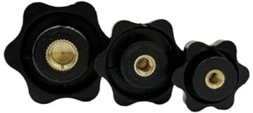 Flügelmuttern und -schrauben, M4 M5 M6 M8 M10 M12 Muttern festziehen Griffgewinde Stern Mechanische Rändelmutter Klemmknopf Manuelle Mutter Hitzebeständig (Farbe: Sackloch, Größe: M5 (Kopf 25 mm) 10 S