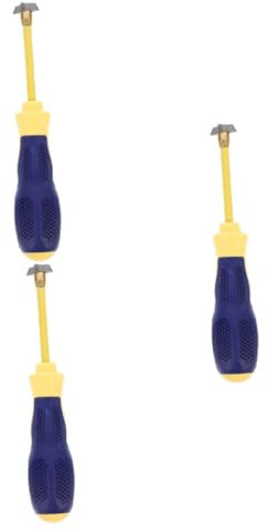 Hemobllo 3pezzi Strumento Di Rimozione Fughe Inossidabile Per Pulizia Piastrelle Utile Per Angoli e Fessure Design Ergonomico e Maneggevole Per Lavoretti Di Ristrutturazione Domestica