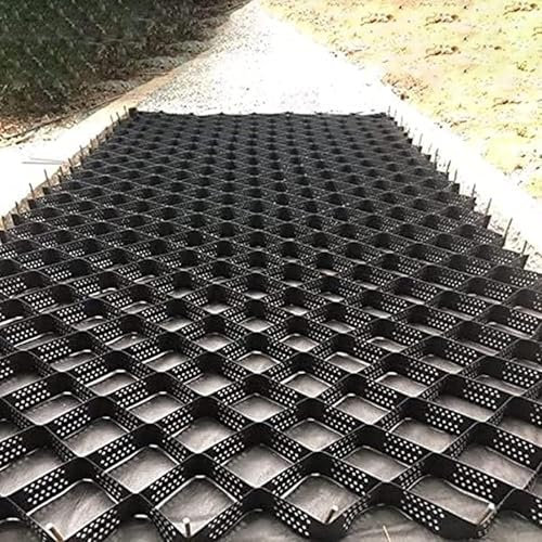 Kiesgitter, 5 cm Geogitter für Auffahrt, Strapazierfähiges, Durchlässiges Pflastersystem aus Netzgewebe, Durchlässiges Kiesnetz für Böschungen(1x5m(3.3x16.5ft))