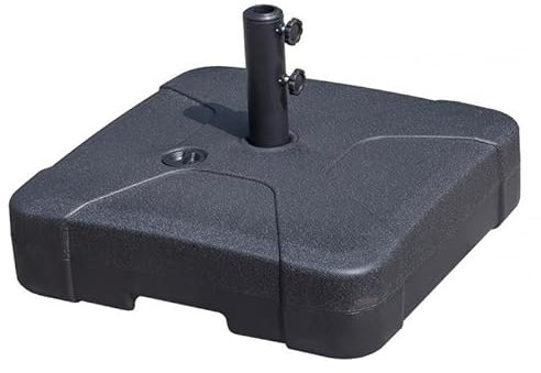 Strapazierfähiger, mit Wasser befüllbarer Schirmständer, 40 kg Tragkraft, passend für 3,8 cm und 4,8 cm Stangen, vielseitiges Outdoor-Zubehör