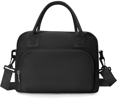AOTM Kühltasche Klein Frauen Männer, 12L Lunchtasche mit Gurt für Arbeit | Faltbare Mini Lunchbag Isoliert, PEVA-Innenfutter, 5 Fächern, Kühlt & Wärmt, Isoliertasche für Unterwegs Picknick