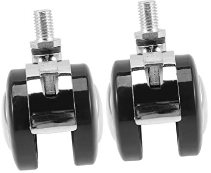 DOITOOL 2Pcs Replacement Office Chair Caster Wheels with Brake Heavy Duty Design for Home Office Accessories for Carpet