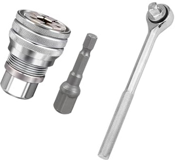 Super Socket universal para llave de torsión estándar de 10 a 19 mm para trinquete de 3/8 pulgadas y llave ajustable para taladro eléctrico