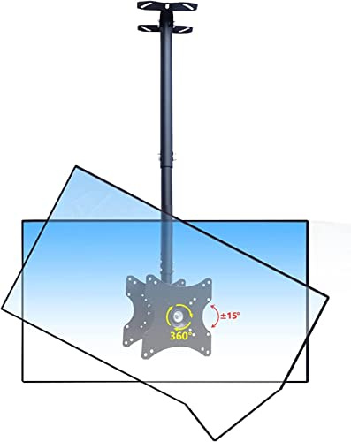 WQPMNYG Supporto TV, Supporto da soffitto per TV Doppio, inclinazione Regolabile, Adatto alla Maggior Parte dei televisori da 22-43 Pollici, con Portata di 99 libbre. Supporto TV.