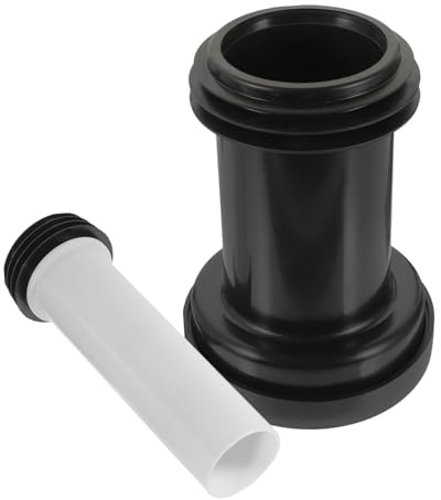 jojofuny 2 pezzi Tubo Scarico Wc in PVC Spesso e Resistente Estensibile e Tagliabile per Scarico Parete Accessorio Bagno Antipuzza per Sistemi Diversi