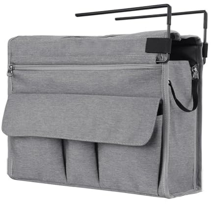 Flaroey Sac de Rangement Suspendu pour Bureau, Sac de Rangement pour Magazines et Documents, Sac de Rangement Latéral pour Bureau