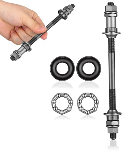 DOITOOL Fahrrad Hinterachse Titanlegierung Mountainbike Hinterradnabe Set | Hochfestes Titan-Material, Integrierte Kugellager, Inklusive Messwerkzeuge, Verschleißfeste Beschichtung, Für Mountainbike