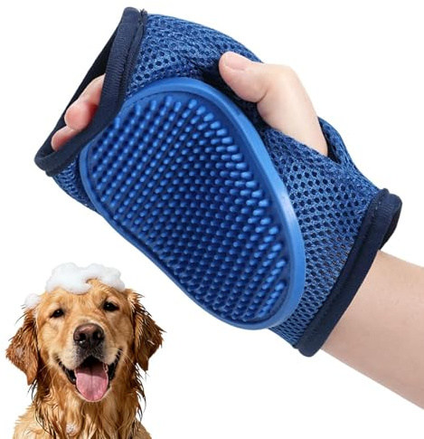 Hunde Schrubber Pflege Haaren Massage Handschuh | Hundeshampoo Bürste Für Pflege, Fellwechsel bei Haaren, Fell, Krallen von Katzen, Pferden, Kaninchen für mittelgroße und