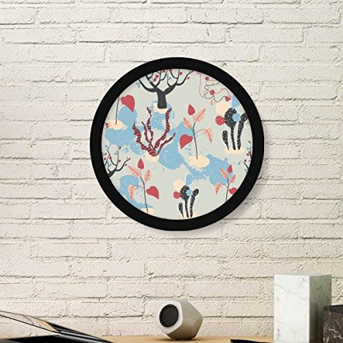 DIYthinker Desert Cactus Savanna BLU Alberi rotonda Immagine Stampe Cornice d'arte di pittura Regalo Decalcomania Della parete Della casa del Grande Nero
