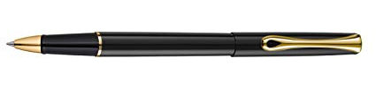 DIPLOMAT Traveller Tintenroller, Schwarz/goldfarben