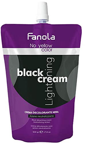 FANOLA Black Lightning Cream Crema Decolorante Nera 500gr