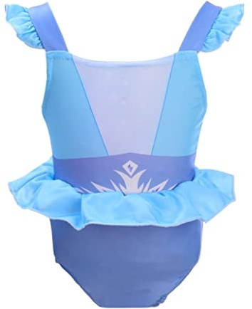 Lito Angels Principessa Elsa Costume da Bagno Intero Abbigliamento Mare e Piscina per Bambina Taglia 6 Anni, Blu