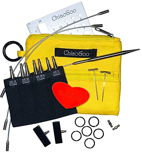 ChiaoGoo Twist Shorties Set, 3 (8 cm) [L], US 9-11 (5.5-8 mm)