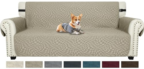 Ystyle Copridivano 3 Posti Con Braccioli, Copridivano Natalizio Antigraffio Gatto, Copri Divano Universale, Copridivani Mobili Protector, Sofa Cover Per Cani, Copri Divani Elegant, Cachi