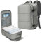 Samfolk Mochila viaje Cabina avion 40x20x25 Mochila viaje 12 Bolsillos Mochilas de viaje para avion de Separado para Zapatos Bolsa de Mano, 20L (Gris, 40x20x25)