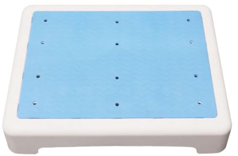 Rutschfester Duschhocker für Bad und Wanne aus Pp und TPR | Niedrige Stufe, Schlichtes Design, Stabile Auflage für Senioren und Kinder