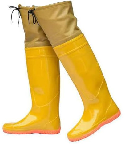 JPEOKOV Watstiefel Wasserdichte Hüftwathose für Männer und Frauen mit verstellbarem Kordelzug, leichte Angel-Hüftwathose(Size:35 EU)
