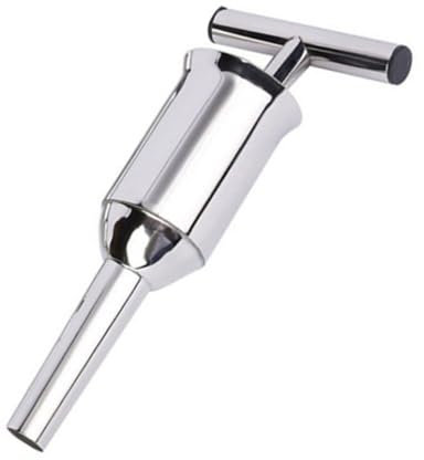 Garneck Small Stainless Steel Sausage Stuffer Kit 201 Grade Meat Filler Tube for Home Sausage Making