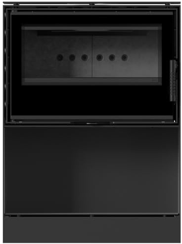 KRATKI Kamineinsatz aus Stahl Kari 8kW Ø150 BImSchV 2 EEK A+ schwarz | Kamineinsatz aus Stahl, schwarz, 84% Wirkungsgrad, raumluftunabhängig, Ecodesign, Glasfront, Aschekasten