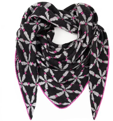 Glamexx24 Damen Schal Dreiecksform - Halstuch -viele Farben - Unisex Winterschal Sommerschal XXL Muster Trend sehr weicher Schal