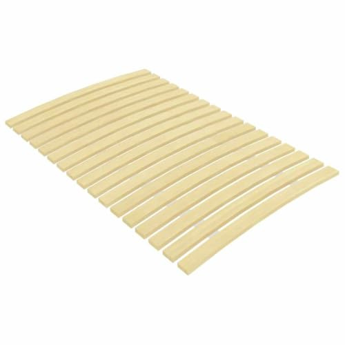 Myheimly Pappelholz Massivholz Lattenrost mit 17 Latten Zusammenklappbar Rolllattenrost Rollrost Bettrost Holzlatten Latten Rost 80 x 200 cm