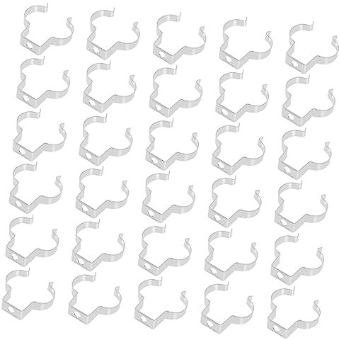 Hemobllo -lichtschlauch-clips Und Befestigungsclips Für Leuchtstoffröhren 30-teiliges Metallclips-set Sichere Befestigung Für -beleuchtung