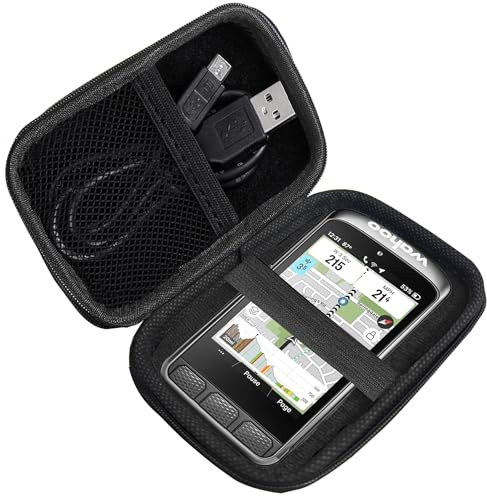 Blueshaweu MP3 Player Tasche Kompatibel für Wahoo ELEMNT ACE Fahrradcomputer– Schutzhülle mit Platz für Ohrhörer, USB-Kabel & Speicherkarte – Kompatibel mit Wahoo ELEMNT ACE (schwarz)