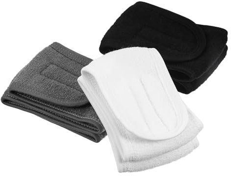 3 Stück Haarband Kosmetik Gesichtsband Abschminken Hair Wrap Face Washing Weiche Waschbänder Anti Rutsch Stirnband Haarschutzband für Damen Sport Yoga Dusche Waschen Gesicht Schminken