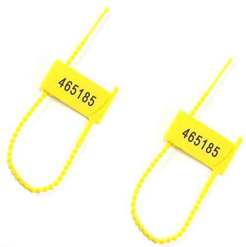 Bridas, Paquete de 1000 precintos de seguridad numerados de color amarillo