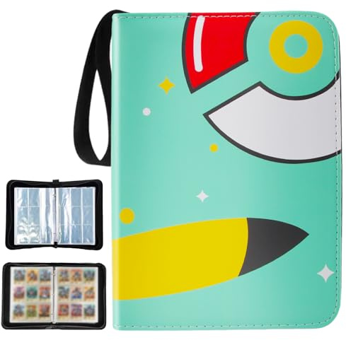 shallyong Raccoglitore Carte 900, Album Carte Collezionabili 9 Tasche (E9) | 50 Pagine Capacità 900 Carte, Album Porta Carte con Cerniera, PU Impermeabile, Regalo per Collezionisti e Bambini