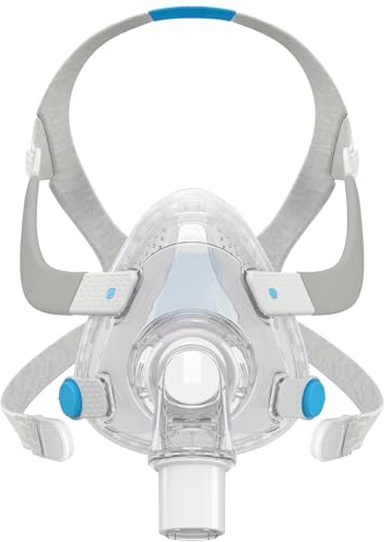 Ersatz-F20-Rahmensystem für AirFit F20, Ersatz-Gesichtsmasken-Kopfband-Set – Enthält F20-Maske (mittel), Kopfband, Rahmensystem – Leckagefreie Dichtung und ultrakomfortables Zubehör (M)