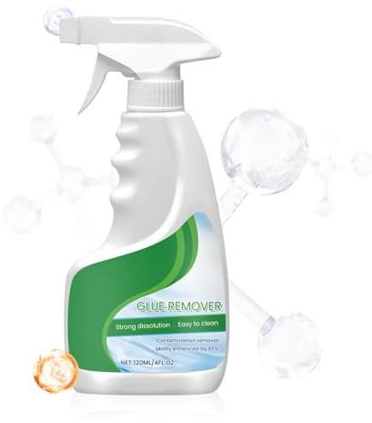 Glue Remover,120ml Portable Cleaner Spray - Powerful Tape Cleaner | for Car Floor Walls Wood Glass Tile Grout Kitchen Grill