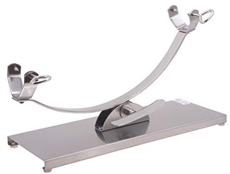 Flores Cortés 17924 - Support à jambon en acier inoxydable avec base inoxydable.