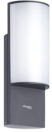 Oktaplex LED Außenwandleuchte Belo 10W IP54 3000K Warmweiß | Aluminium Aussenleuchte, Wand Aussenleuchte, anthrazit
