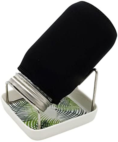 Kit de Germinación de Semillas Tarros de Germinación de Mason con Soporte, Tapa, Bandeja de goteo para Growing Brócoli Alfalfa Habas Germadas