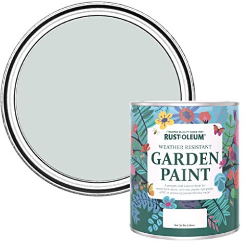 Rust-Oleum Grey Mould-Resistant Garden Paint In Matt Finish - Dove 750ml