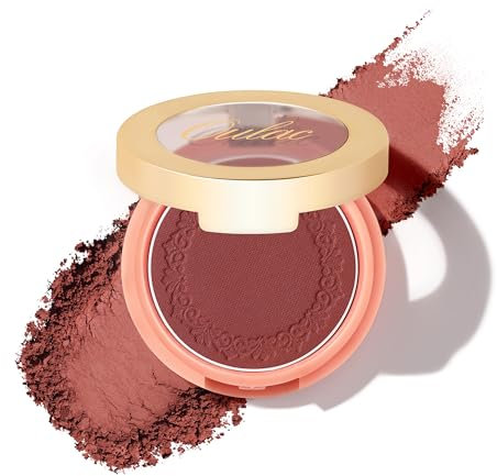 Oulac Plummy Brown Matte Blush, High Color Payoff Blush Powder, Blushers for Cheeks Make up, Long-Lasting Fade & Sweat Resistant, Vegan & Cruelty-Free, N02 Cheek to Cheek