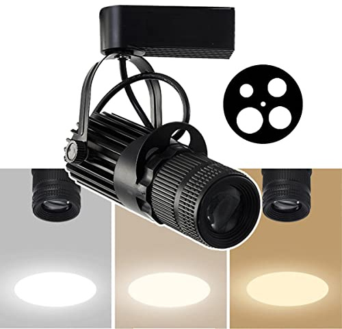 SATSAT Faretti A LED Pinspot Beam, Faretti con Zoom per Palcoscenici, Faretti A Binario A LED 10W/15W/20W, per Palcoscenico Teatrale Ktv Bar Ristorante Cafe Background Spot Lighting,15W-3000K