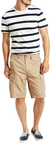 Levi's Carrier Cargo Short, Carrier Cargo Corto Uomini, True Chino Ripstop WT,