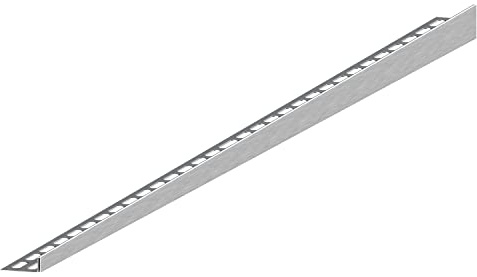 Aquabad Edelstahl Gefälleprofil Clive für begehbare Dusche 160cm, linksversion, Kantenhöhe 12mm