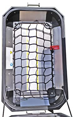 TrunkExpert Trax Aventura SW-MOTECH - Red de Maletero - Maleta Lateral - Red - Maleta de Motocicleta - Red de Equipaje - Bolsa de Red de Maletero - Negro - 45 l
