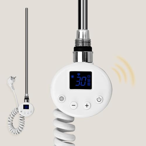 S'AFIELINA Élément Chauffant sèche-Serviette 900W WiFi, Blanc