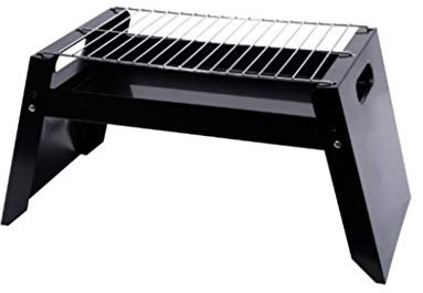Parrilla De Barbacoa Al Aire Libre Portátil Mini Estufa De Barbacoa Plegable Pinchos De Carbón para El Hogar,Negro