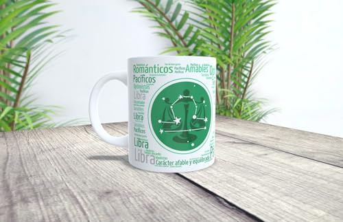 La Huella Tazza personalizzata per il segno zodiacale della Bilancia. Per tutte quelle persone fortunate ad essere nate tra il 23 settembre al 22 ottobre.