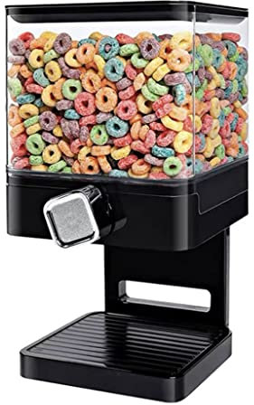 BLHKBAIKBN Cereal Dispenser and Storage Container, 3.7L/7.4L Dry Food Keeper for Kitchen Countertop, Table Top Snack. Nuts, and Dispense
